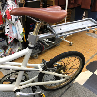 荷台付き アルミフレーム 20インチシティサイクル