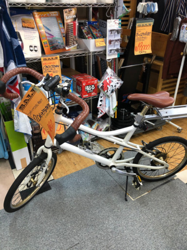 荷台付き　アルミフレーム　20インチシティサイクル