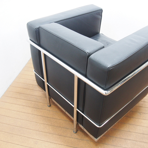 ル・コルビジェ/ Le Corbusier LC2 grand comfort 1Pソファ リプロダクト品 (ED07)