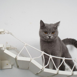 橋　猫　渡橋　木製　キャットウォーク　オシャレ　ホワイト 