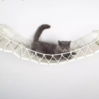 橋　猫　渡橋　木製　キャットウォーク　オシャレ　ホワイト の画像