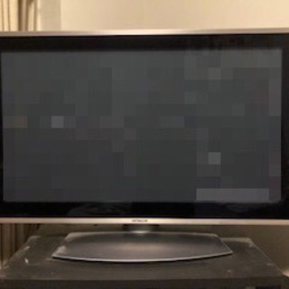 日立Woooプラズマテレビ37インチ ジャンク 純正リモコン&電...