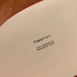 Francfrancの赤いグラタン皿です✨の画像