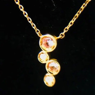 （美品）4℃ k10 マルチチャーム ネックレス✨PG