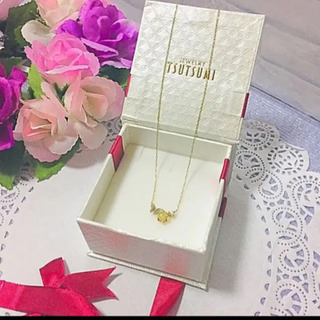 （美品）ジュエリーツツミ k10 バタフライ&オパール ネックレス✨YG