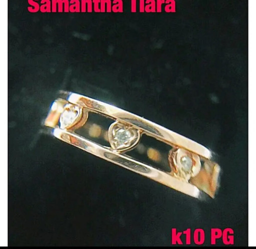 （美品）サマンサティアラ k10 ダイヤモンド リング✨8号
