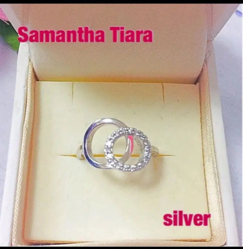（美品）サマンサティアラ  silver ダブルラウンド リング