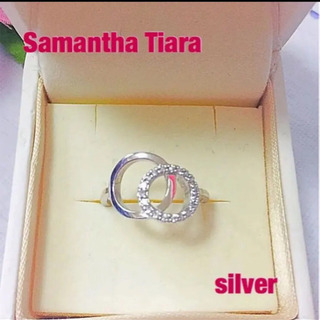 （美品）サマンサティアラ  silver ダブルラウンド リング