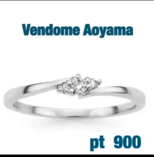 （美品）Vendome Aoyama  プラチナ ダイヤモンド リング♡7号