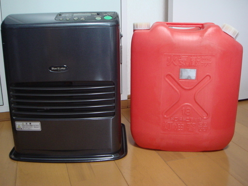 石油ファンヒーター（ポリタンク付き）