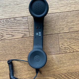 スマホ用受話器　黒電話風