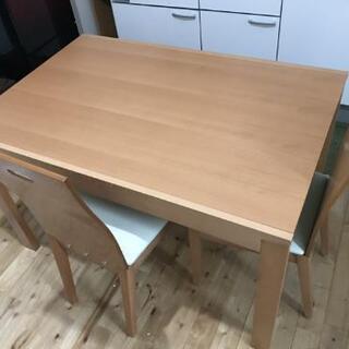 ❰美品❱伸縮式ダイニングテーブルセット❰値下げしました！❱の画像
