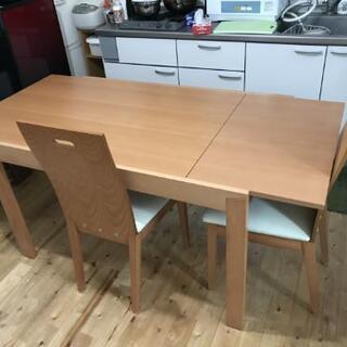 ❰美品❱伸縮式ダイニングテーブルセット❰値下げしました！❱