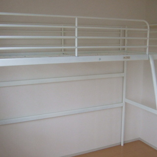 IKEA/イケア　パイプベッド　ロフトタイプ　白