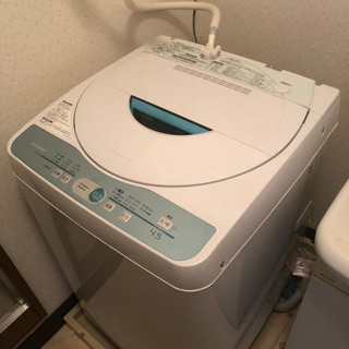 SHARP全自動 洗濯機  4.5㌔ 中古品!! ★美品★