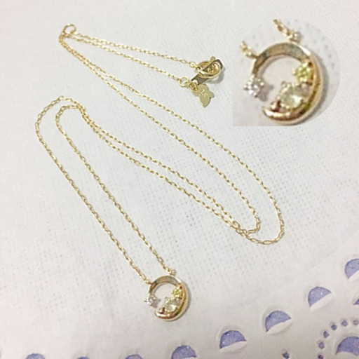 （美品）サマンサティアラ  k10 月夜のネックレス