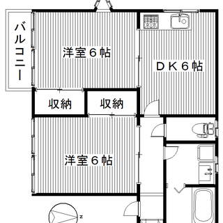 ★家電レンタル対象物件★2DK・5.5万円★ドミールB★ − 群馬県