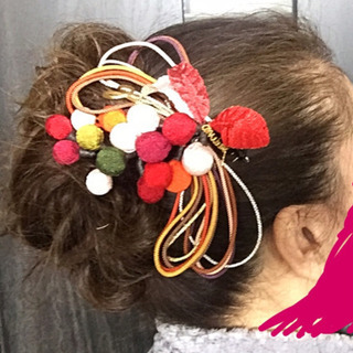 お着物用 ちりめん髪飾りの画像