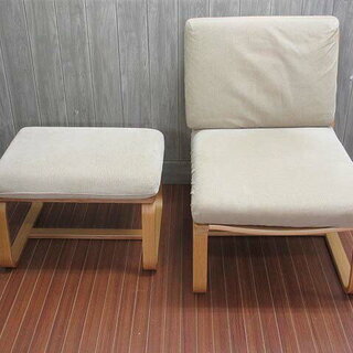 ss0544　無印良品　リビングでもダイニングでもつかえる　ソファチェア　ベンチ　良品計画　MUJI　2個セット　オーク材　ソファー　ダイニングチェア　イス　椅子　チェアー　木製　シンプル　インテリア    