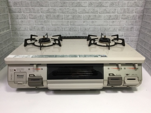 リンナイ　ガステーブル　2015年製　都市ガス　RT64JH-L　中古品5680