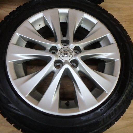 トヨタ アルファード ヴェルファイア 20系 235/50Ｒ18 ホイール スタッドレス タイヤ セット ブリジストン ブリザック 18インチ 車 ワゴン車 中古品 宮城