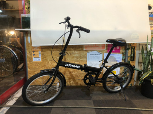 20インチ 折りたたみ自転車　ブラック