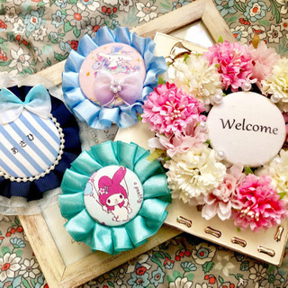 ＊お名前ロゼット＊お花畑ロゼット＊ワークショップ　新座朝霞ハウジ...