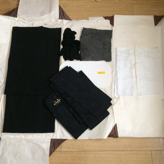 値下げ！着物 喪服セット 秋冬服■身丈140程■女性和服■仕立て...