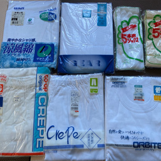 紳士肌着、靴下の画像