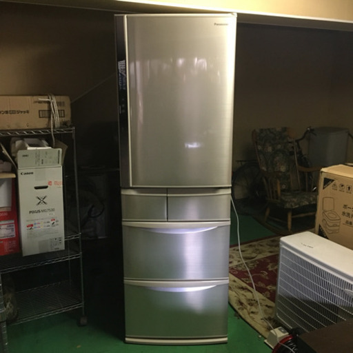 4/12 終 Panasonic ノンフロン 冷凍 冷蔵庫 NR-E438T 自動製氷機能付き 426L 5ドア キッチン 家電 パナソニック 東HG
