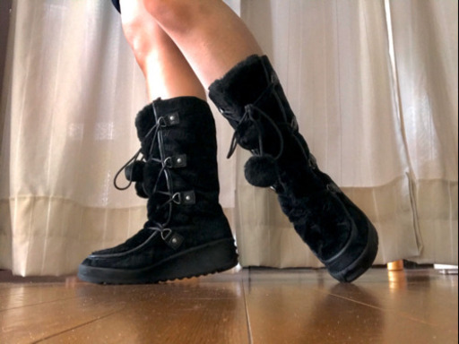 juicy Couture ブラック スエード ブーツ 8(25cm)