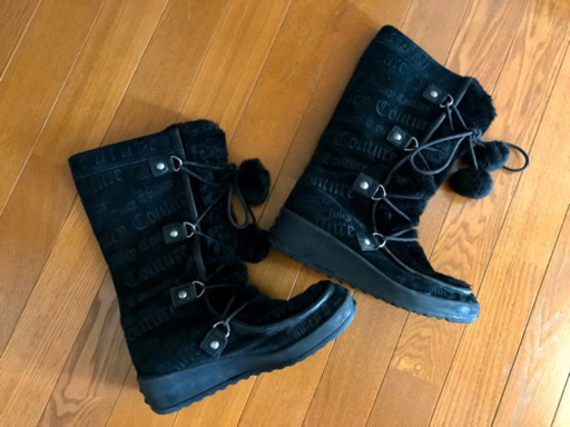 juicy Couture ブラック スエード ブーツ 8(25cm)