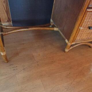 横浜 KAZAMA製 籐ドレッサー 椅子無し の画像