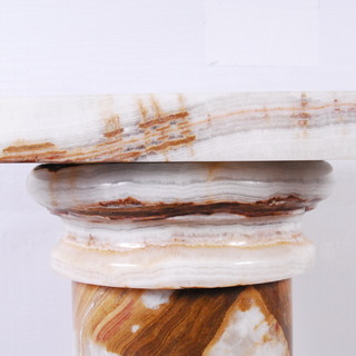 1509 イタリア 大理石 花台 台座 置物 オブジェ 台部分 36X36.5cm 高さ