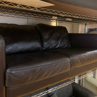 2/15 値下げ! IDC大塚家具 2人掛けソファ 本革 L/S comfort 19