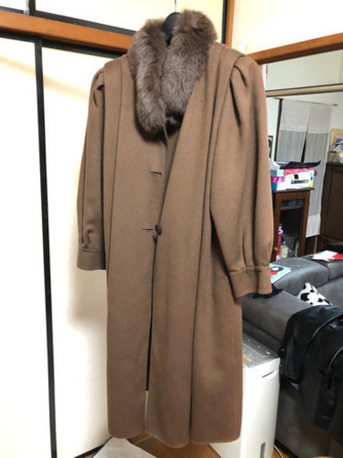 ソレイユ　ブルーフォックス　毛皮コート