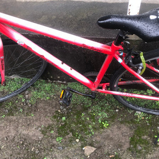 パンク自転車