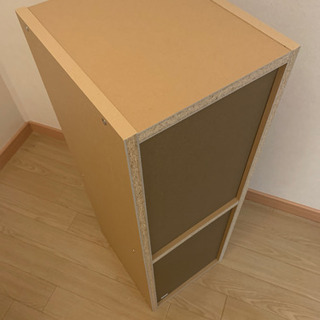 カラーボックス二段　無印良品の画像