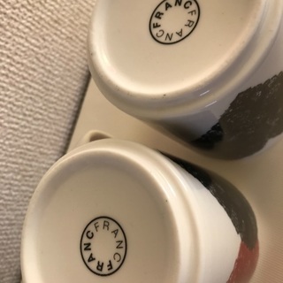新品ペアカップFrancfrancの画像
