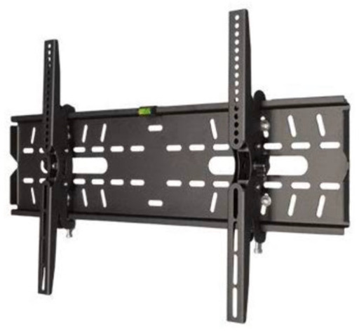 DIY テレビ壁掛け金具 37-65インチ対応 上下角度調節 ブラック PLB-228MB　【中型テレビ壁掛け】