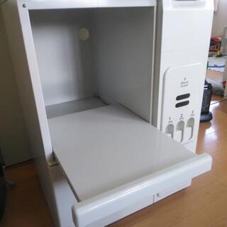 レンジ、炊飯器台、米びつ一体型の画像