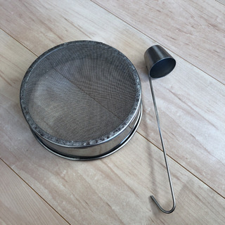 ザル　お玉　中古品の画像
