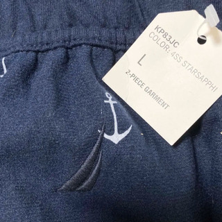 ノーティカ メンズ フリース パンツ ネイビー イカリの画像