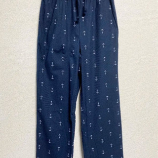 ノーティカ メンズ フリース パンツ ネイビー イカリの画像