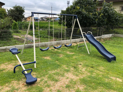 ※交渉中※Flexible Flyer トリプルファン 6人まで遊べる すべ　り台 ブランコ シーソー スイングセット 屋外 大型遊具 プレイジム Flexible Flyer [並行輸入品]