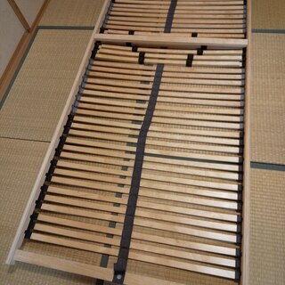 IKEA　ベッドフレーム　すのこベッド　ウッドスプリング　シングルの画像