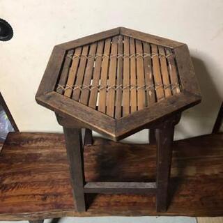 【昭和レトロ】椅子　バンブー