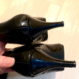 【大幅値下げ】velikoko パンプス 黒革 24cm〜24.5cm 美品の画像