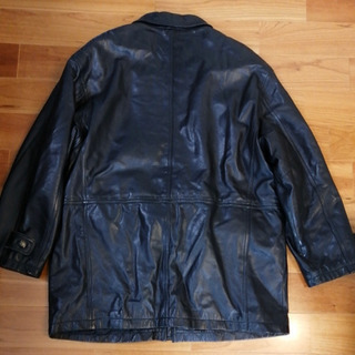 URBAN EXPRESS☆レザージャケット☆羊革☆ラムレザー☆メンズ☆ブラック☆Lサイズの画像