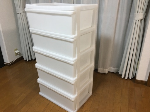 【最終プライス！！】様々な収納に！5段引き出し収納ケース